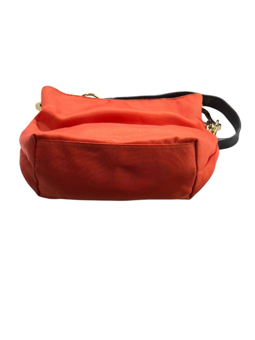 JPK Paris 75 Orange & Floral Lined Nylon Shoulder Bag With Gold Hardware - Picture 4 of 12